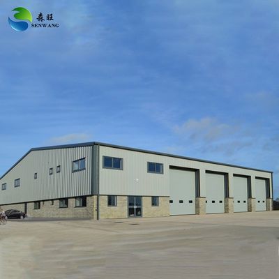 Almacén de estructura de acero con techo de paneles sándwich Certificado ISO 9001