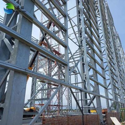 Prefabricado Almacén Estructura de acero Edificio de talleres Fácil montaje / desmontaje