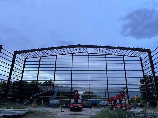 Construcción de almacenes de metal duraderos, edificios prefabricados de almacenamiento automático de paneles sandwich