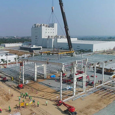 Estructura de acero galvanizado Edificio de acero fábrica cobertizo jardín Edificios prefabricados con marco de acero