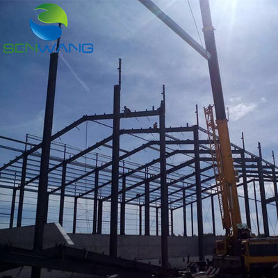 Q235 Q345 Taller de acero modular de baja carga de carbono