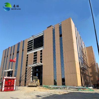 Software Autocad de trabajo pesado Estructura de acero Edificio de almacén Instalación de almacenamiento de metal para almacenamiento a prueba de agua