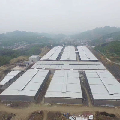 Estructura de marco de acero galvanizado personalizado con ventanas de aluminio