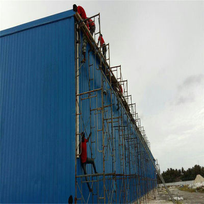Contenedores de transporte de acero de instalación rápida, edificios de talleres prefabricados