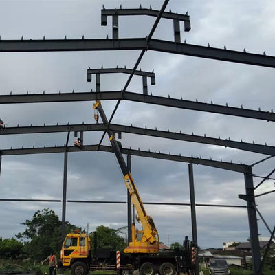 Fabrica de edificios de acero prefabricados resistentes, construcción de edificios de estructuras de acero prefabricadas modernas