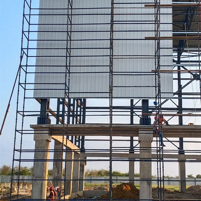 Almacén de estructura de acero versátil con instalación de apoyo de guía en línea Certificado ISO 9001 CE y buena rigidez