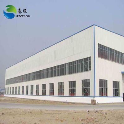 Taller de estructura de acero prefabricado de bajo carbono Q235B Q355B resistente
