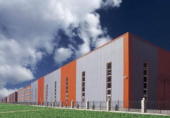 Construcción prefabricada de estructuras de acero Taller de construcción de almacenes con puerta corredera o puerta rodante