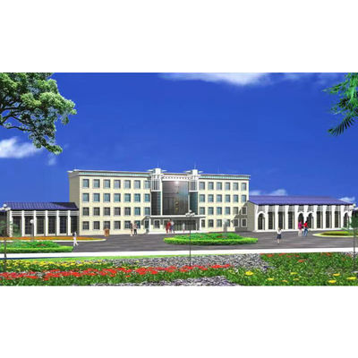 Taller de estructura de acero prefabricado a prueba de fuego con grado de resistencia a terremotos 8 y estructura de acero ligero Q355