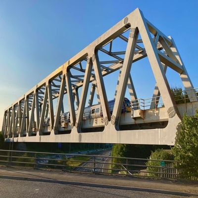Puente peatonal prefabricado de acero, puente de acero H Bailey