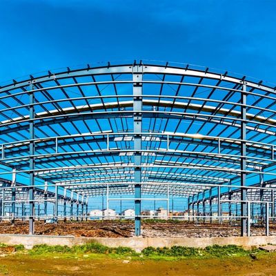 Edificio de almacenes prefabricados de puertas corredizas Opciones de almacenamiento seguro