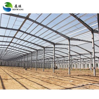 Bajo mantenimiento Acero estructura del marco metálico Taller de producción de acero con colores personalizables