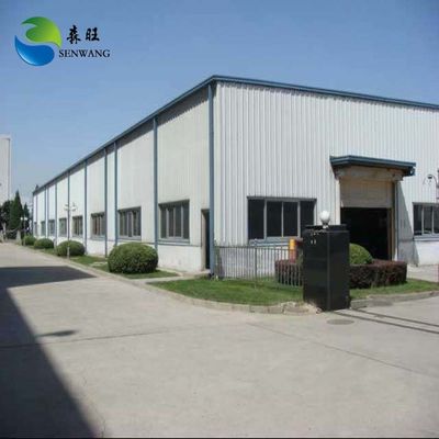 Almacén de estructura de acero prefabricada de gran envergadura desmontable, edificio de oficinas moderno