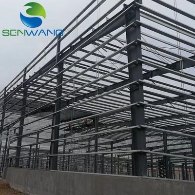 Edificios residenciales de acero versátiles, edificios con estructura de acero H soldado con techo de paneles sandwich