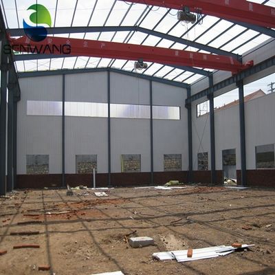 H Edificios estructurales de acero de marco, techos de chapa Edificios industriales de acero