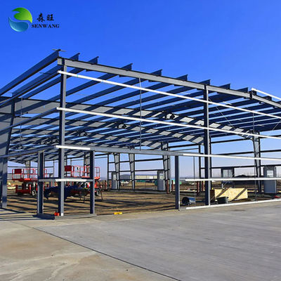 Superficie pintada / galvanizada Almacén de metal prefabricado Q355 Q235