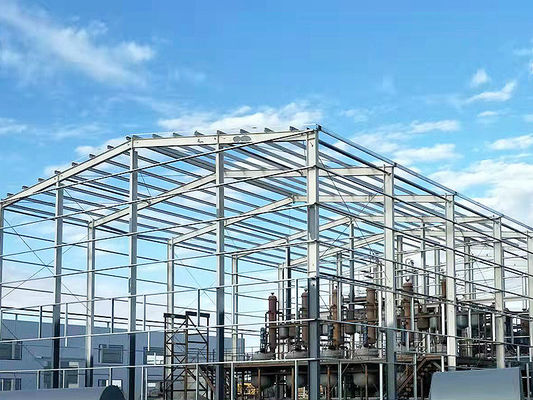 Almacén de estructura de acero personalizado con pórtico galvanizado