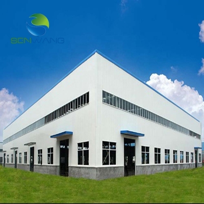Almacén de acero prefabricado con estructura de pórtico