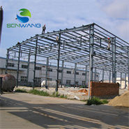 Almacén con estructura de acero galvanizado con certificación CE