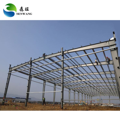 Almacén de estructura de acero certificado ISO 9001 con correas CZ