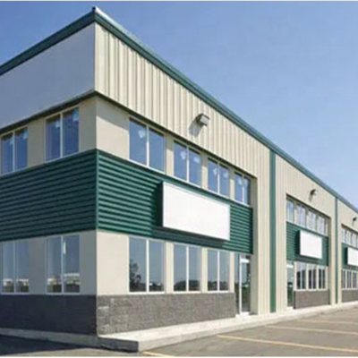 Estructura de portal de almacén prefabricada de acero, grado Q235/Q355