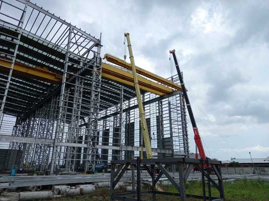 Taller de estructura de acero sísmico de 9 puntos con estructura principal de acero ligero Q355 y período de construcción corto