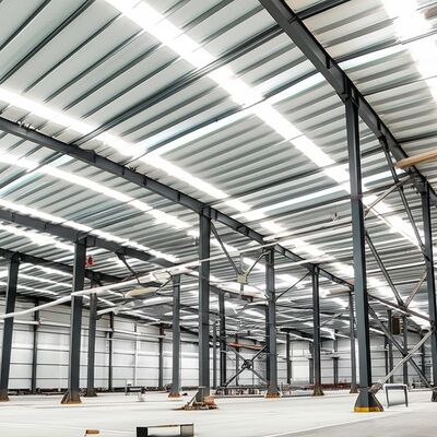 Taller de estructuras prefabricadas de acero con resistencia al terremoto ≥ 8 grados Tratamiento de superficie galvanizada por inmersión en caliente y capacidad de carga de alta intensidad