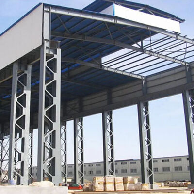Earthquake Resistant 7 to 9 Grade Steel Structure Warehouse with Tie Beam Round Pipe or Square Tube for Superior Strength