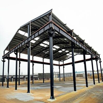 Almacén de estructura de acero con método de soldadura SAW y galvanizado según la norma ASTM A123 Construcción sostenible para la industria