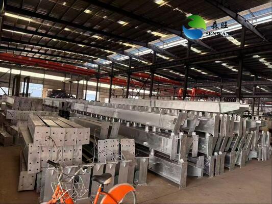 Protección de la superficie de pintura Taller de estructura de acero que soporta la carga de nieve 0.3kN por metro cuadrado Solución duradera y de construcción