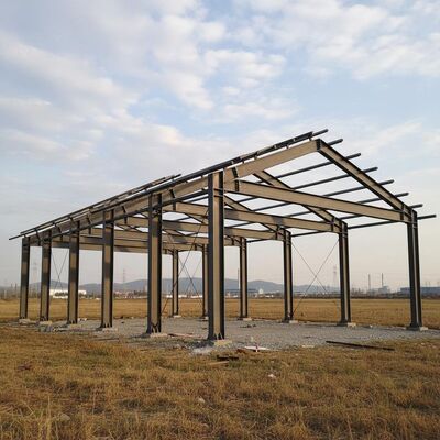 Columna de acero de sección H laminada en caliente, acero para almacenes, incluyendo solución de arriostramiento de barra redonda para construcción de almacenes