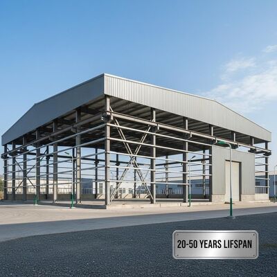 Estructura de acero para taller de velas de PTFE, estándares de proceso CE, sistemas de edificios industriales personalizables y fáciles de aplicar