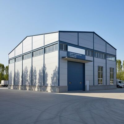 Almacén de estructura de acero de columna de acero de sección H soldada laminada en caliente que incorpora tipo de conexión soldada y superficie galvanizada o pintada para uso industrial