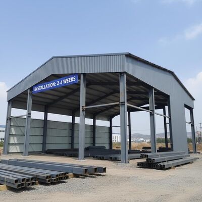 Taller de fabricación duradero con conexión atornillada y conexión soldada fabricado en acero Q235Q345B para uso industrial