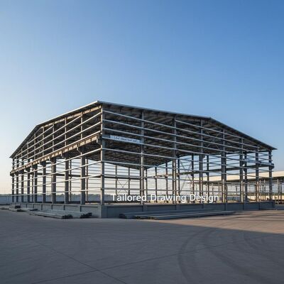 Q235B Almacén de estructura de acero con puerta corredera Adecuado para edificios de gimnasios Durable y fácil de ensamblar