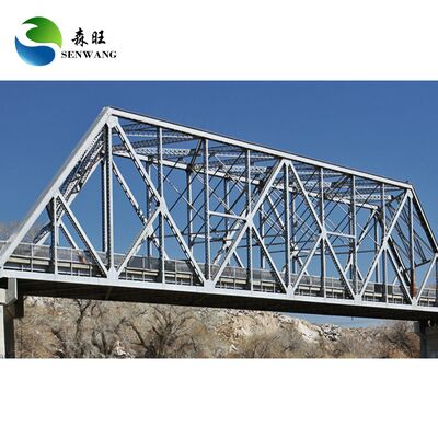 Puente de estructura de acero resistente al viento con alta resistencia a la corrosión y diseño prefabricado para ambientes hostiles