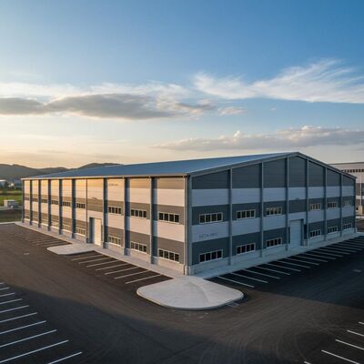 Viento contra 80 a 280 km por hora Edificio de almacenamiento de acero Opciones personalizables para soluciones de almacenamiento flexibles y duraderas