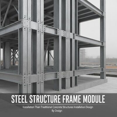 Instalación más rápida que las estructuras de hormigón tradicionales, tiempo de instalación de la estructura de acero, parte variable según el diseño, sistema de construcción modular