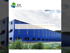 Nuevo estilo estructura de acero edificio de metal almacén taller de construcción de acero edificio grande prefabricado