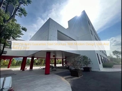 Estructura de acero con garantía de más de 50 años con estilo de diseño moderno y puerta enrollable